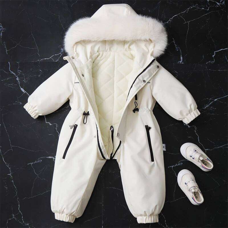 Children Winter Clothes New Fashion Boys Ski Suit Warm Snowsuit Waterproof Kids Jumpsuit Hooded Baby Girls Jacket 1-5 Years