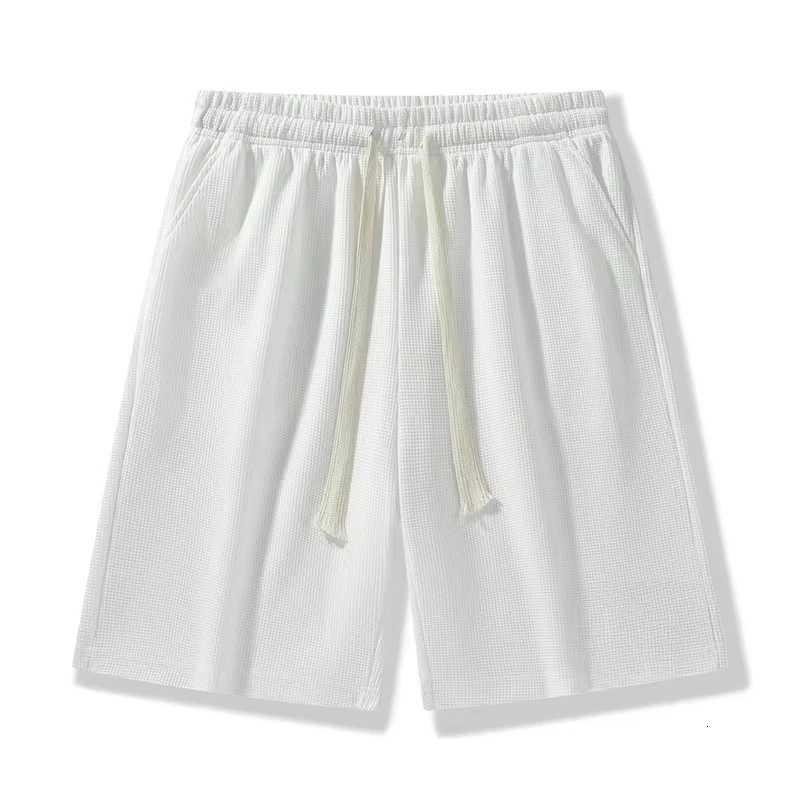 2025 spring and summer new mens solid color quiet 100 cotton shorts casual loose fashion wearXJ251025