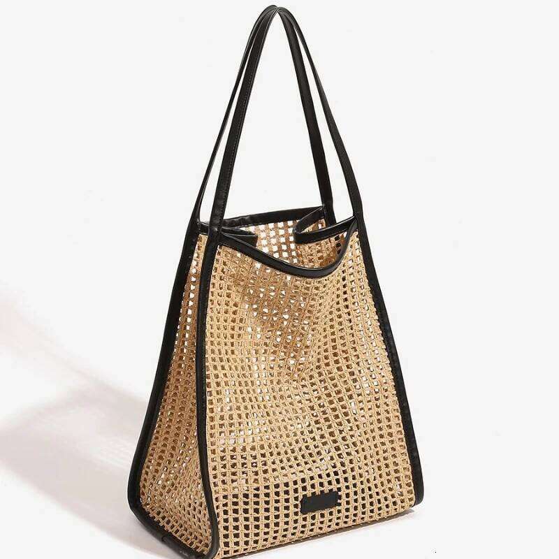 Hollow Out Weave Beach Bag For Women Designer Handbag And Purse New In Casual Vacation Large Capacity Tote Shoulder Bags 251023 1025