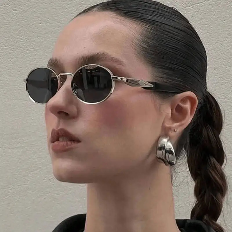 3pcs Small Oval Sunglasses Women Alloy Frame Trend Outdoor Sun Glasses High Quality Classic Men Eyewear UV400 251023