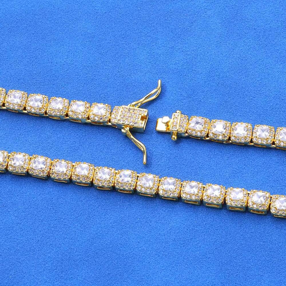 European American HipHop CrossBorder S925 Silver Moissanite Full Diamond Rock Candy Bracelet HighEnd Mens Jewelry Trendy