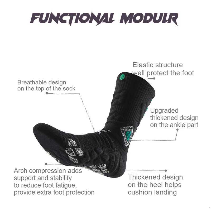 Professional AntiSlip Thickened Towel Bottom Basketball Socks Crew Length Compression Sports Footwear for Optimal Performance Y251024