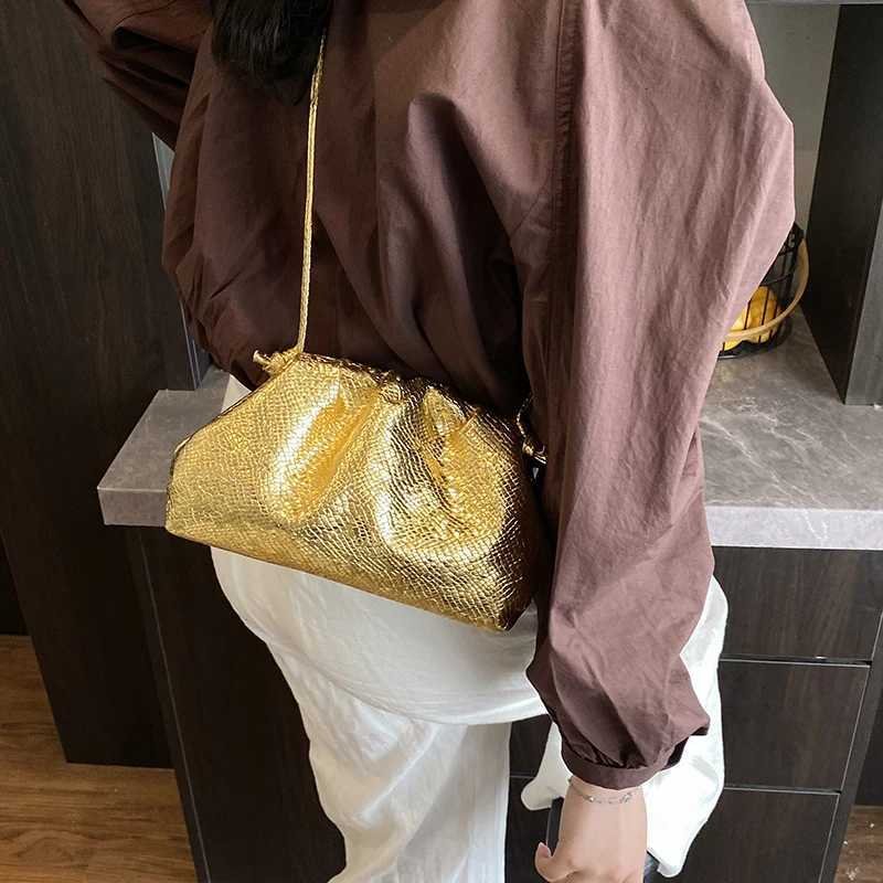 LEFTSIDE Cute Small Gold Pu Leather Crossbody Bags for Women 2025 New Trend Fashion Shoulder Bag Females Handbags and Purses Z251024