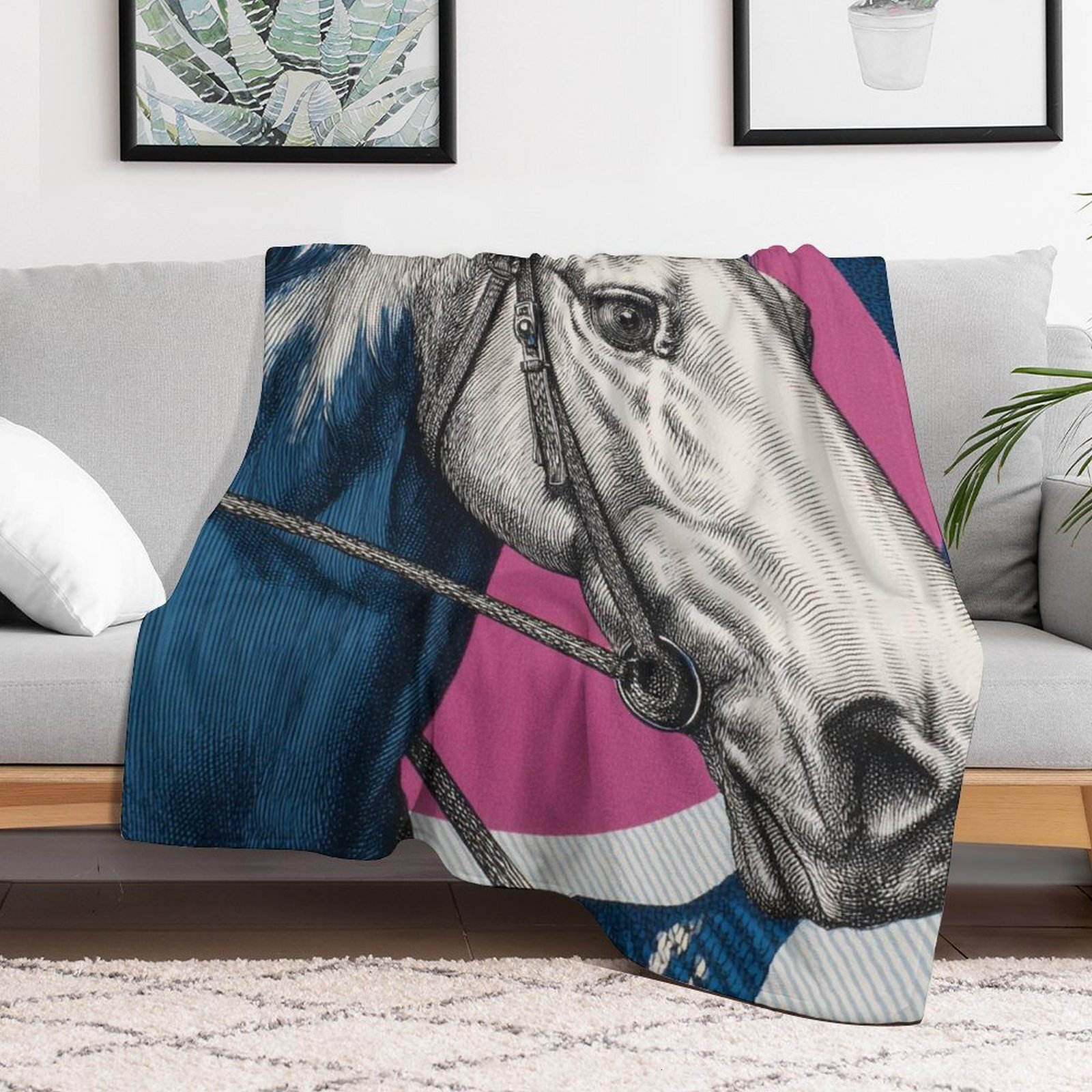 H Designer Horse blanket blanket throw cashmere vibration blanket copert Home Travel Throw Summer Air Conditioner Beach home bedding blankets throws H