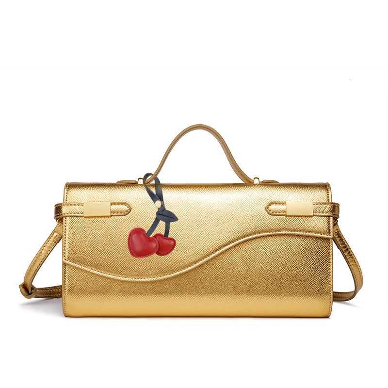 Cherry Red Envelope Wine Red Envelope Black Bag European And American Fashion Palm Pattern Flip Hand Organ Upscale New Handbag Z251024