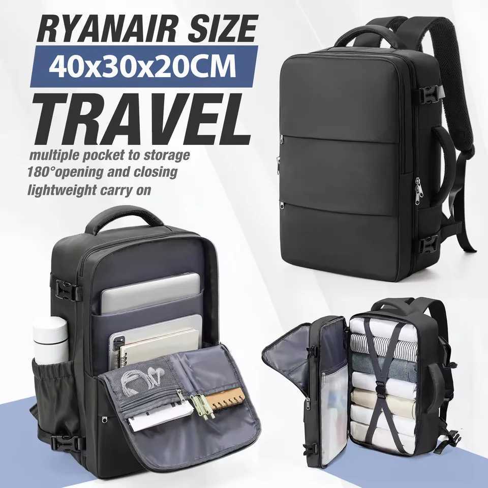 Ryanair 40x30x20 Luggage Cabin Bag 40x30x20 Bag Men Women 156inch Laptop Bag Business Travel BackpackCollege School Backapck W251025
