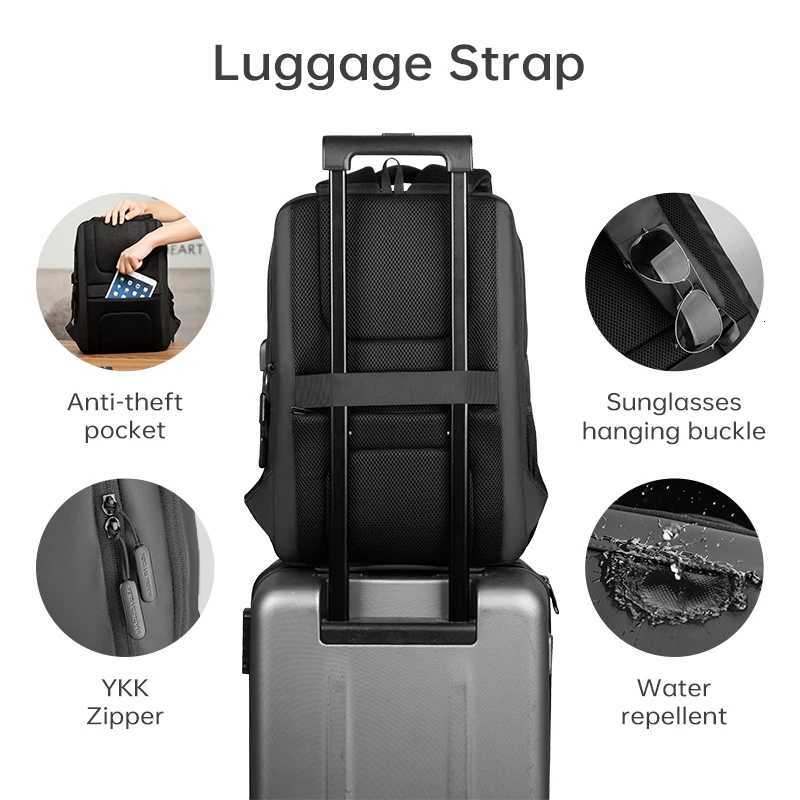 MARK RYDEN Multi Layers Mens Backpack Fits 156inch Laptop Water Repellent Backpacks for Students W251025
