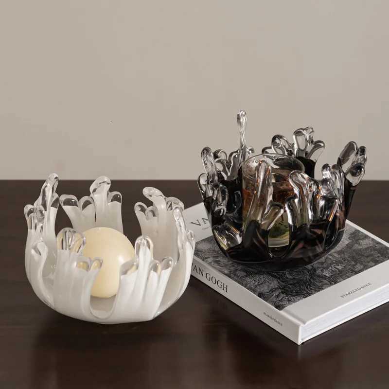 Handicrafts Desktop Storage Container Irregar Water Droplet Waves Tray Candlestick Candle Holder Fruit Platter Y251025