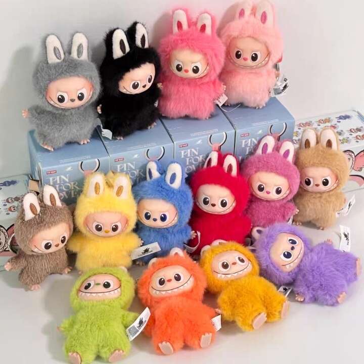 Highquality Labubu 4.0 Pin For Love Series Mini Labubu V4 Vinyl Plush Pendant Blind Box yizhixing