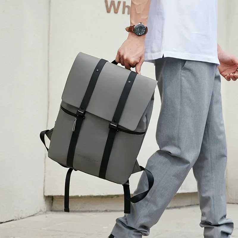 PU Mens Backpack Large Capacity Student Schoolbag Womens Leisure Travel Bag Laptop Backpack FAshion Business Package W251025