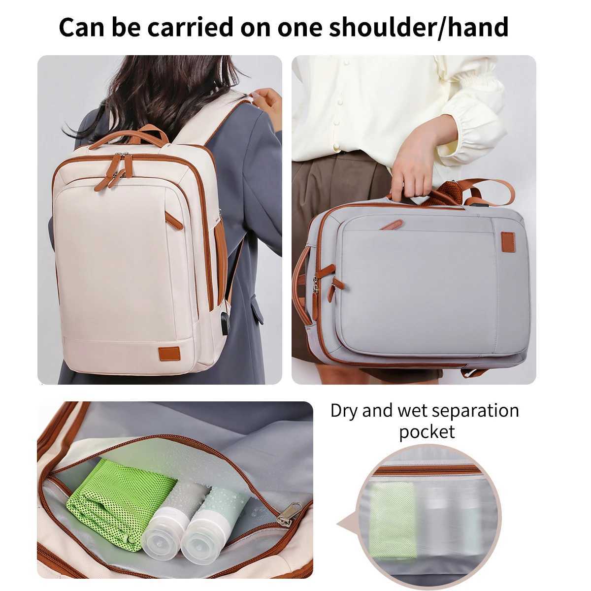The New Unisex Backpack for ShortDistance Business Trips Lightweight Travel Bag Computer School Bag Storage Bag Combination W251025