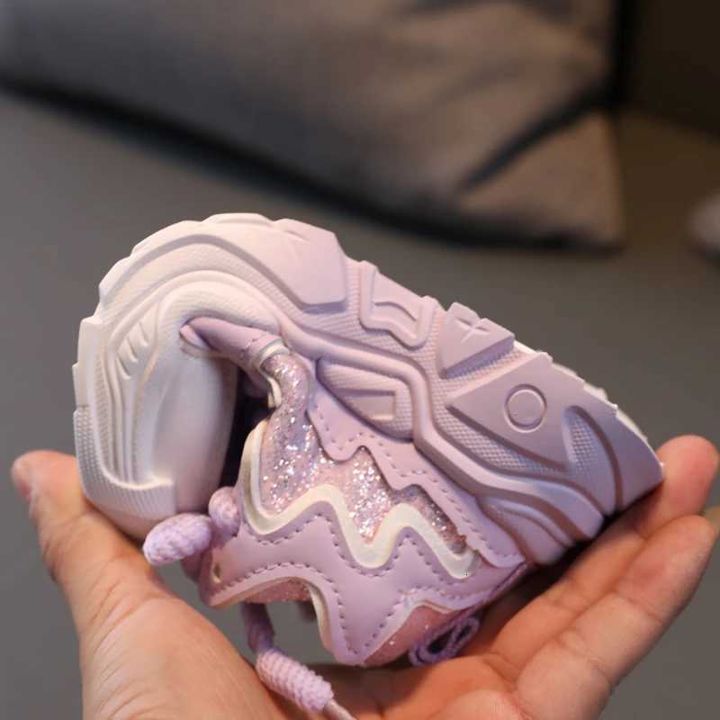 Childrens Shoes 2024 New Toddler Girls Sport Shoes Soft Sole Breathable Outdoor Tennis Fashion Kids Sneakers EU2130T251025