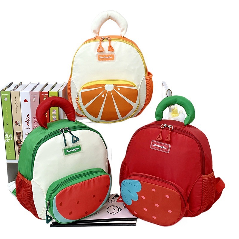 Designer Children's Backpack New Cute Creative Fruit Leisure Multi functional Bag Korean Style Leisure Multi functional Backpack