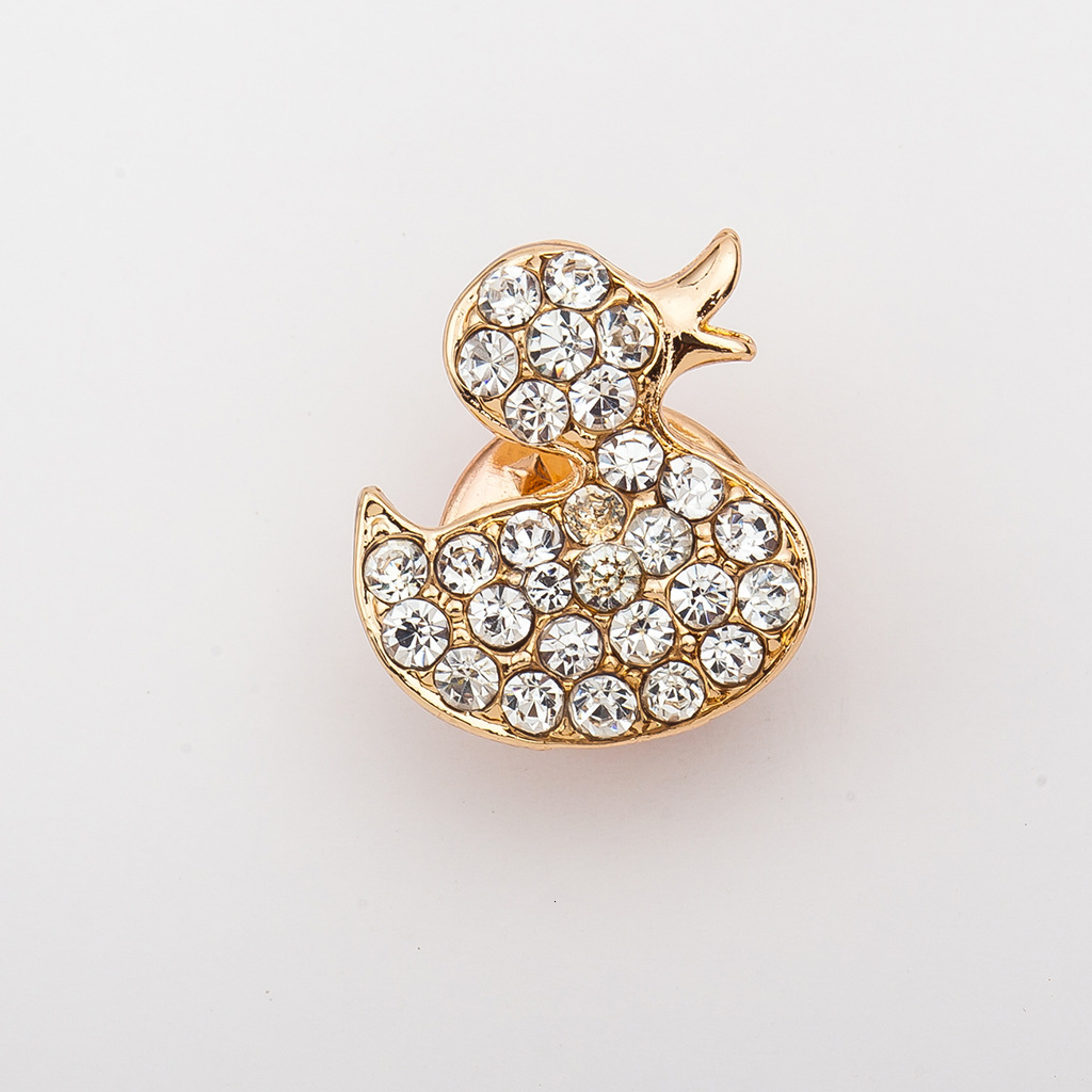Korean Version New Creative Inlaid Dia Animal Owl Swan Cherry Brooch Clothing Accessories