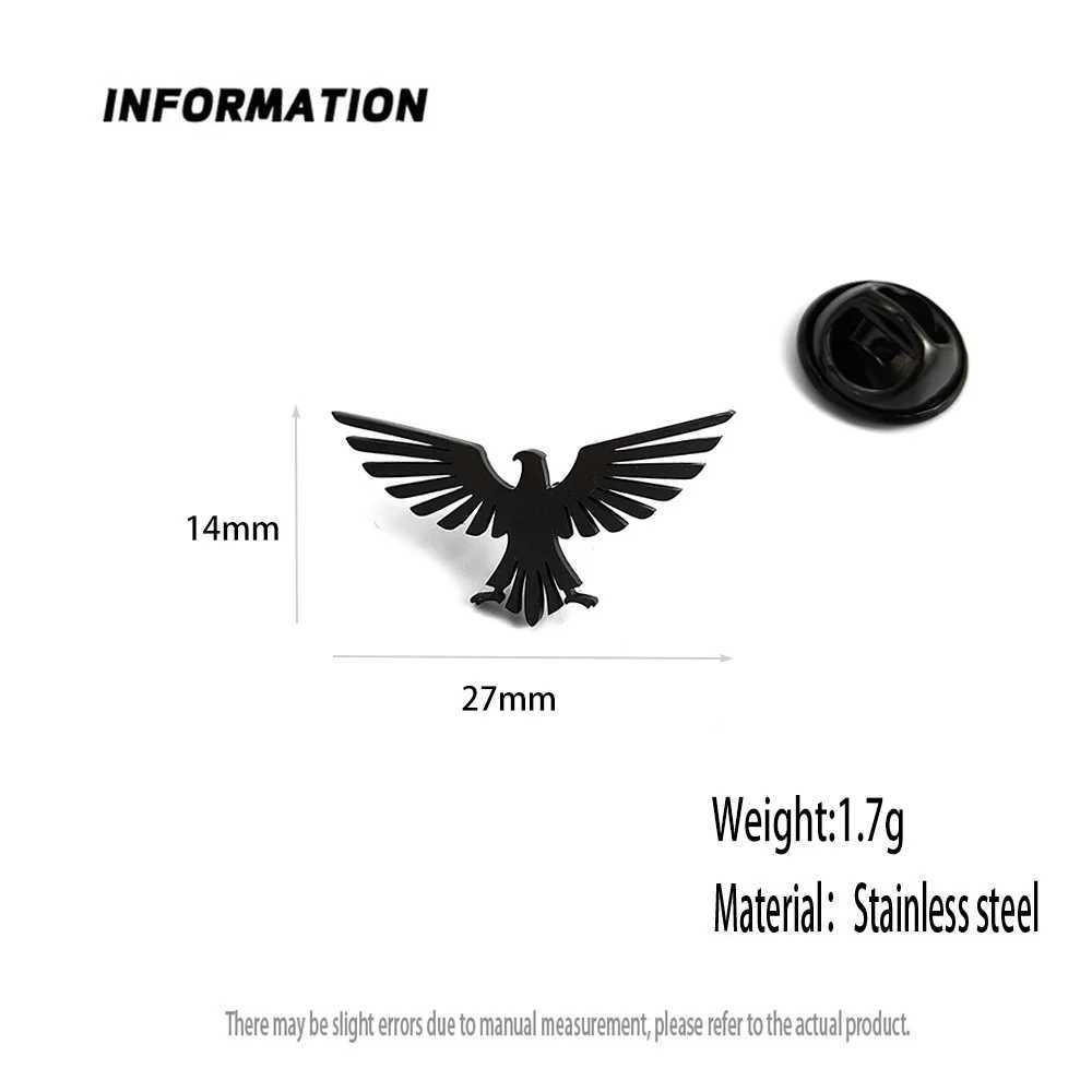 Phoenix Flamingo Gold Plated Badge Mens Suit Brooch Black Lapel Pin Clothing Accessories Set Halloween Gift J251115