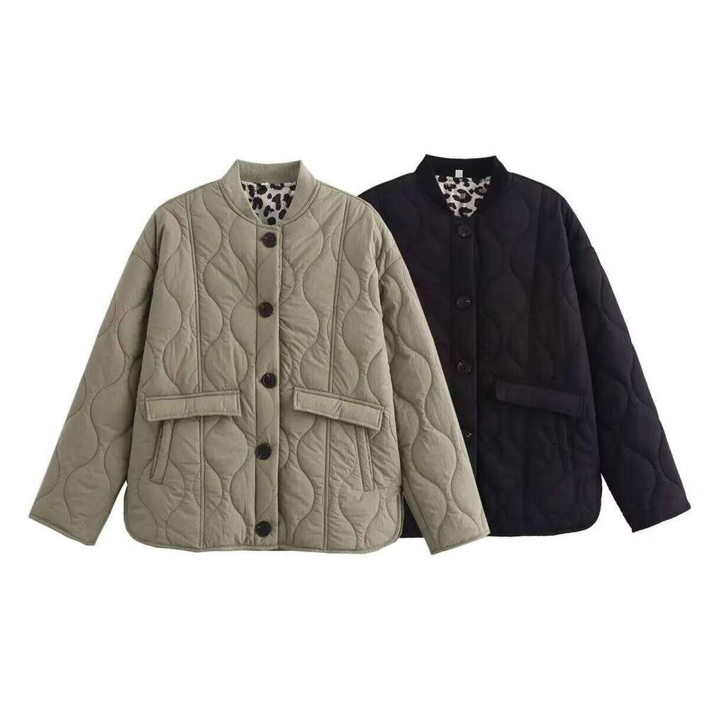 Bombers Women's Parkas Armygreen Outwear Casual Loose Long Sleeve Coat Solid With Button Inszart 2024 Warm Jackets
