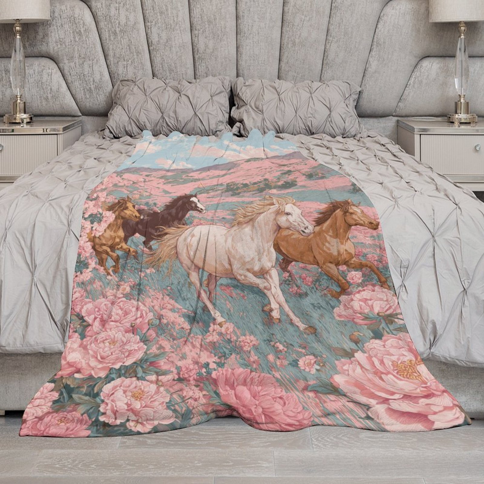 H Designer Horse blanket blanket throw cashmere vibration blanket copert Home Travel Throw Summer Air Conditioner Beach home bedding blankets throws H