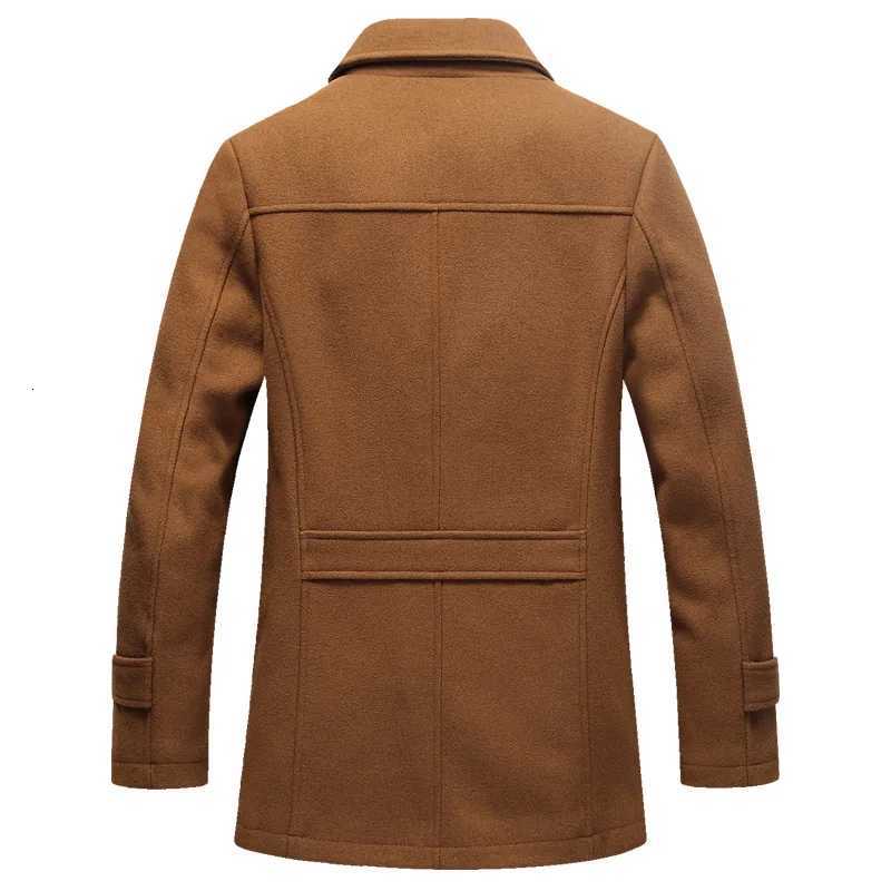 Winter Mens Jacket Oversized Wool Overcoat Solid Warm Pea Coats Thicken Casual Woolen Coat Men Clothing Parka A3F1303T251025