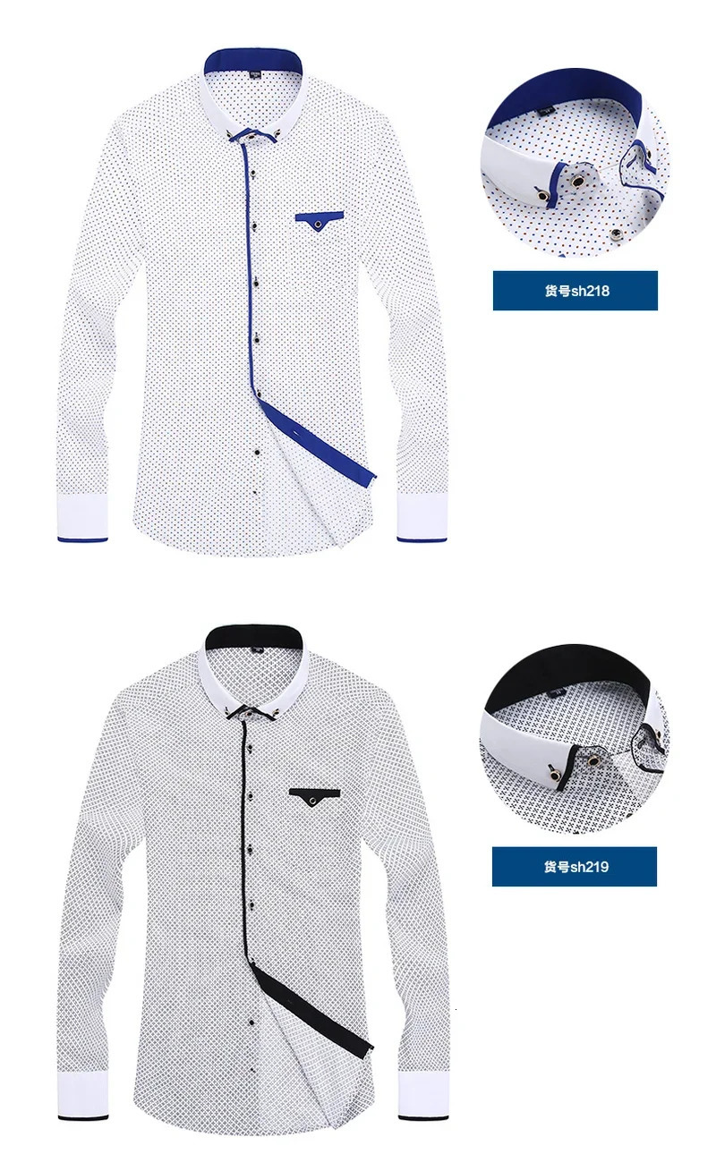 Floral Button Down Men Shirt Male High Quality Long Sleeve Shirts Casual Slim Fit Black Man Clothes Dress Shirts 251023