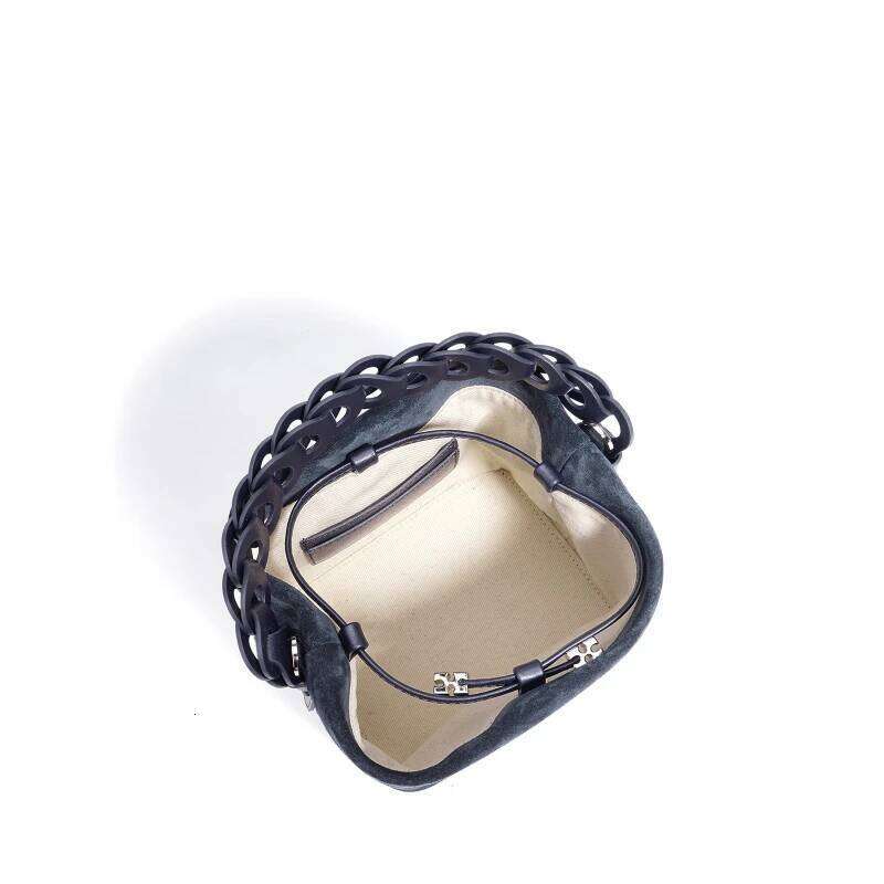 Retro Frosted Cowhide Leather Bucket Women Handbags New Pattern Trendy Fashion The Single Shoulder Bag Versatile Crossbody Bags Suotong1025