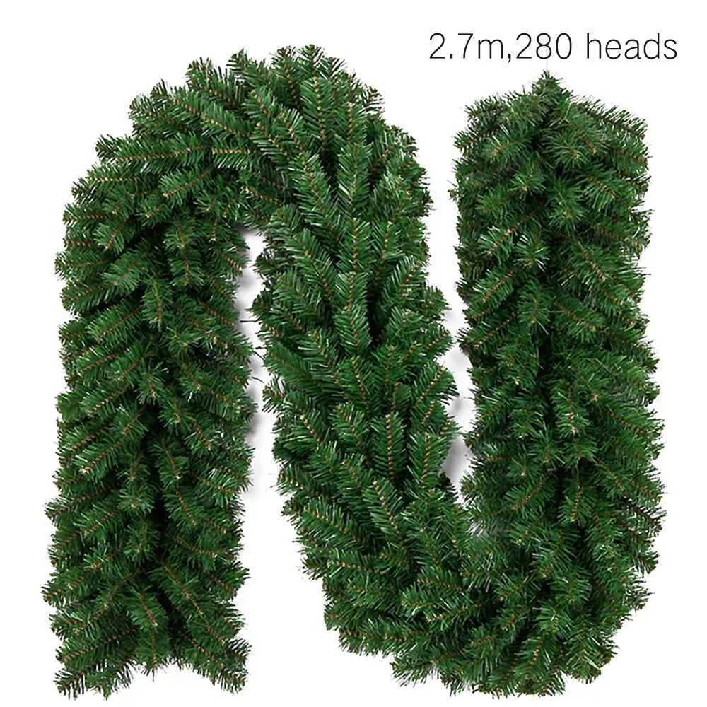 27M Artificial Rattan Wreath Decor Pine Tree Christmas Decoration For Kids Home Navidad Xmas Pine Tree Rattan Hanging Ornament C251024