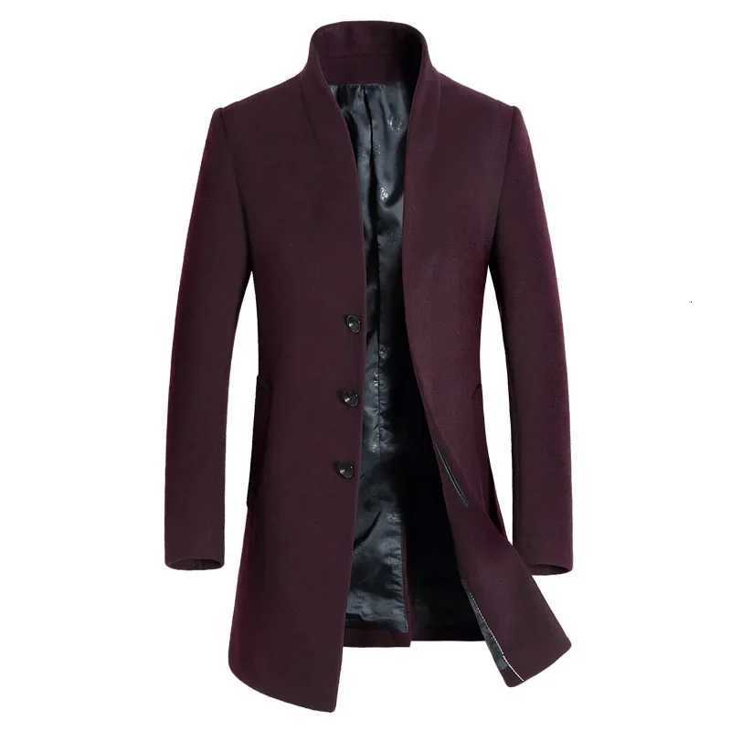 MRMT 2025 Brand Autumn Mens Jackets Wool In The Long Overcoat for Male Youth Leisure Slim Wool Woolen Cloth Coat ClothingT251025
