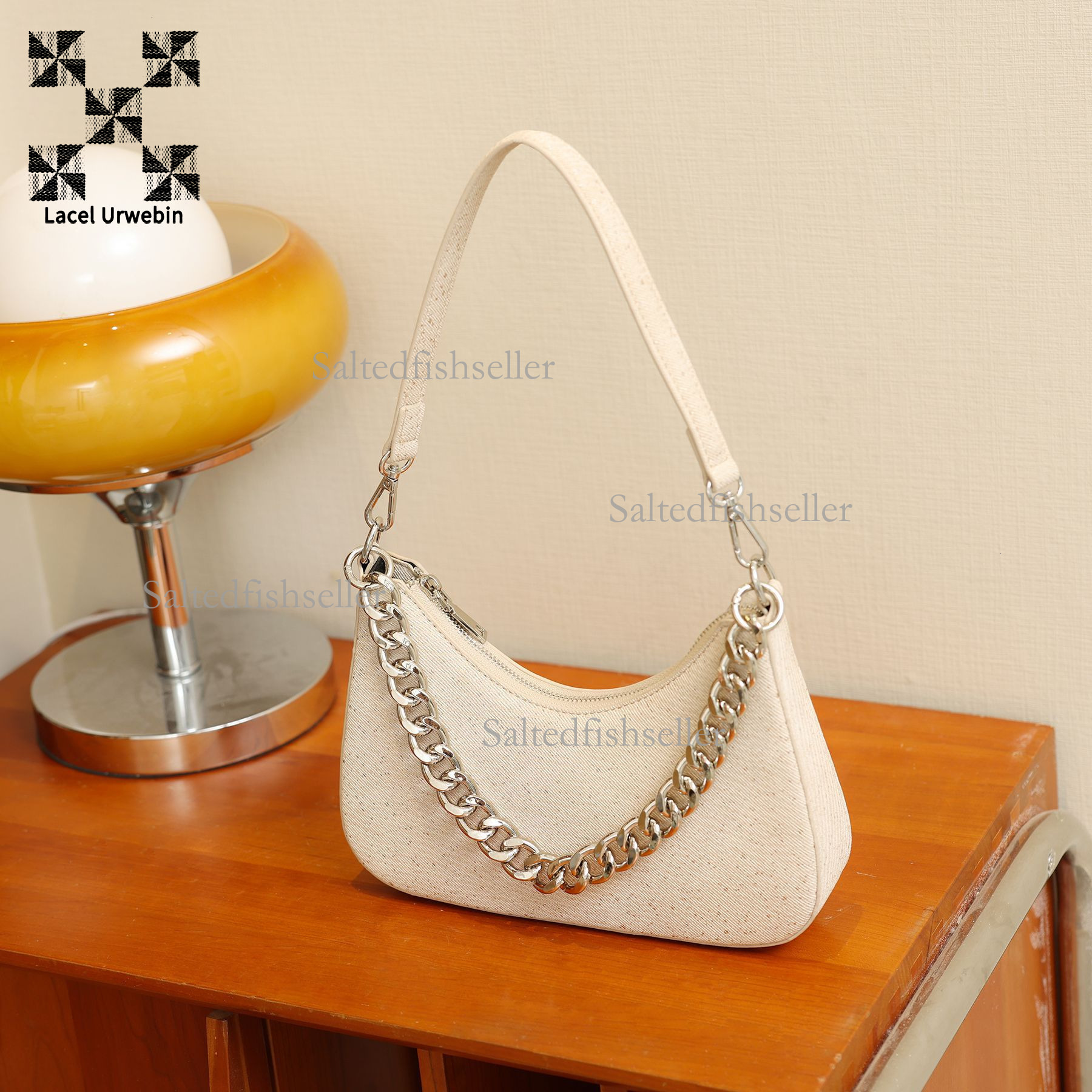 Lacel Urwebin Fashion Women's Bag 2025 New Stylish Underarm Chain Bag Ins Daily Commute Single Shoulder Crossbody Baguette Bag Free shipping