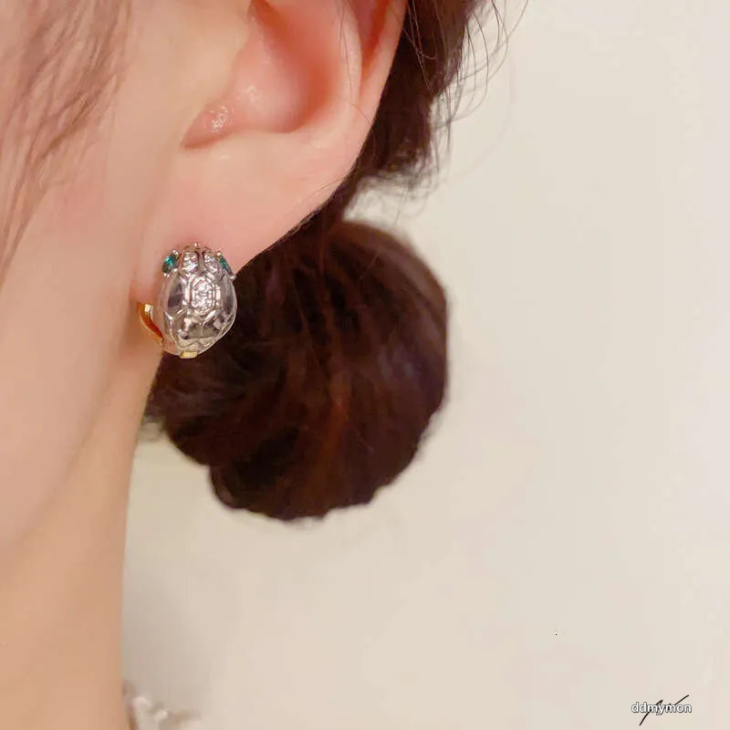Fashion Snake Earrings: Unique Gold And Sier Color-Block Design, Lightweight High-Quality Jewelry Ddmymon