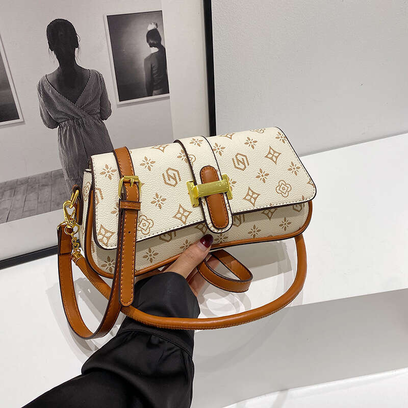 High-end Printed Elegant Women's 2025 New Korean Version Versatile Underarm Niche Single Shoulder Crossbody Bag