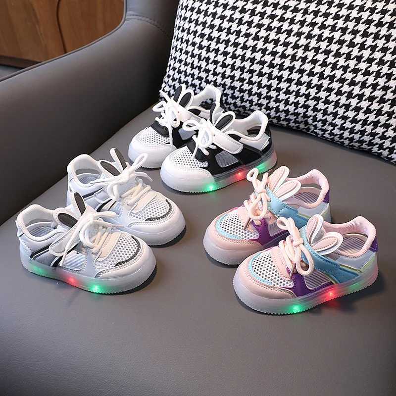 Tennis Shoe LED Children Trainer Cartoon Boy Casual Sneaker for Boy Kid Shoe for Girl Mesh Breathable Shoe Baby Illuminated ShoeT251025