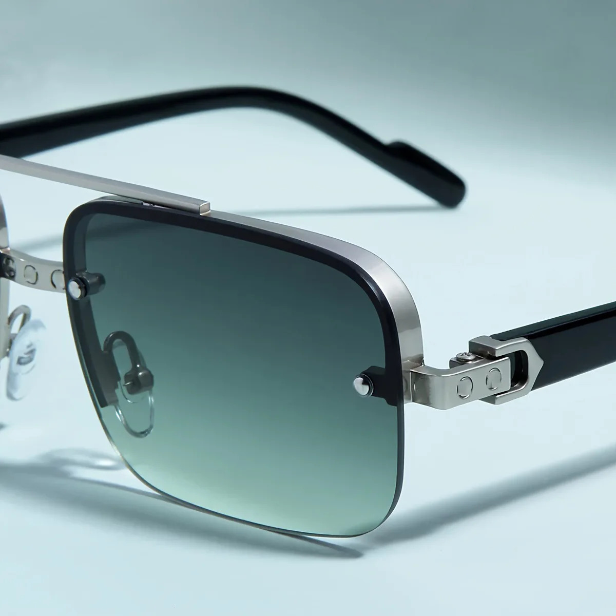 Mens Sunglasses Women Square Gradient Sun Glasses Double Bridge Oversized Female Shades Eyewear Antiglare UV400 251023
