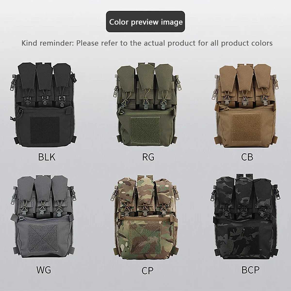 Assault Adapt Banger Panel Zip On Rear Pack Tactical Vest GP Pouch FCPC V5 Plate Carrier Accories Bag Multitools ket Y251022