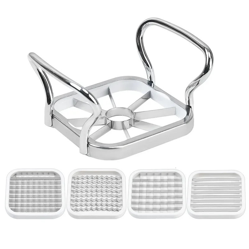 Multifunctional Creative 5 In 1 For Vegetable Fruit Food Cutter Cubes Apple Potato Grater French Fry Slicer Kitchen Accessories 251023