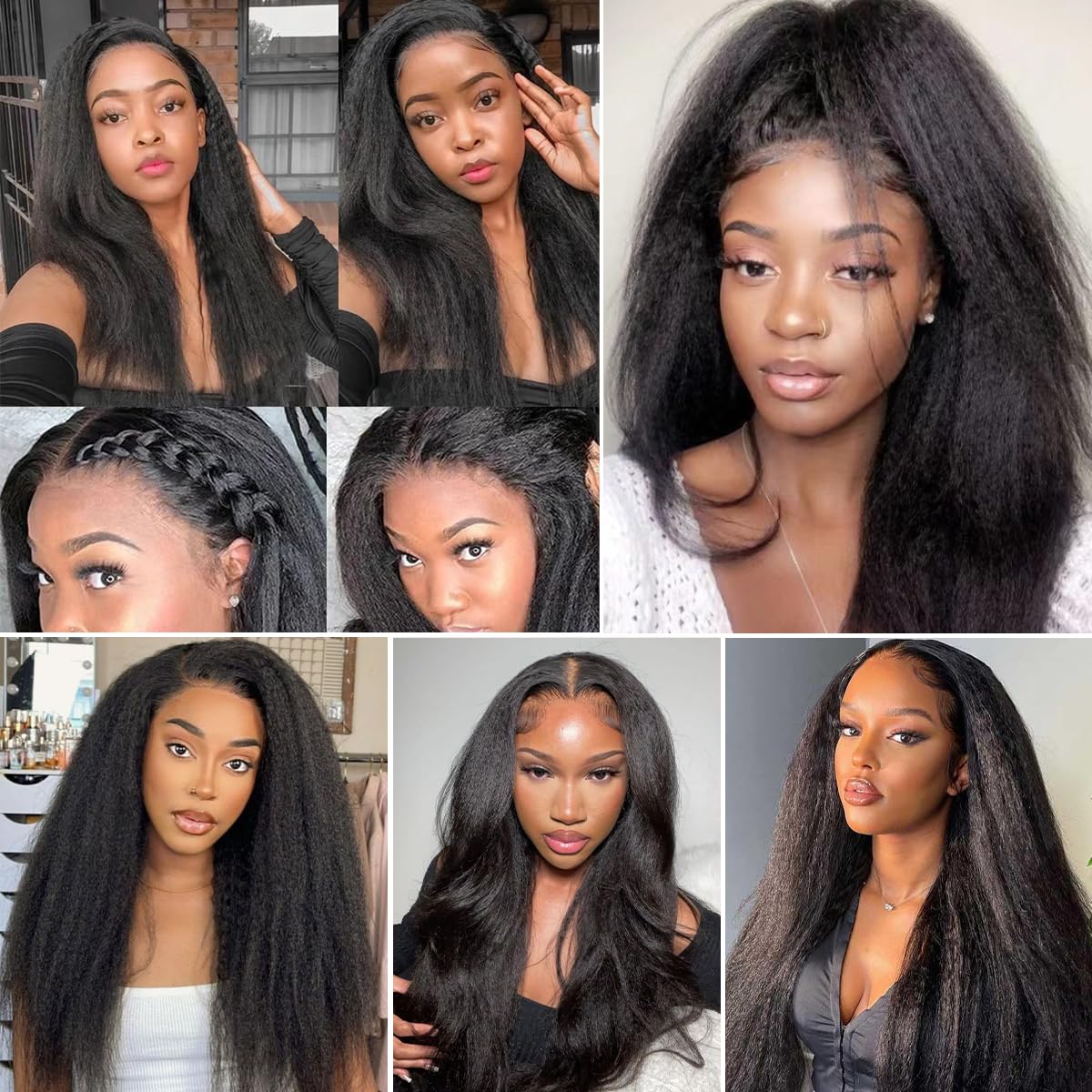 Kinky Straight Bundles Human Hair 8-32 Inch 95-100g Remy Virgin Hair Weave 1 Bundle Natural Black Hair