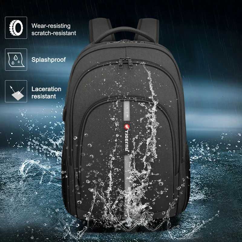 Tigernu Large Capacity Backpack 156inch Laptop Backpack Anti Theft Men Backpack College Schoolbag Travel Backpack Bag For Men W251025