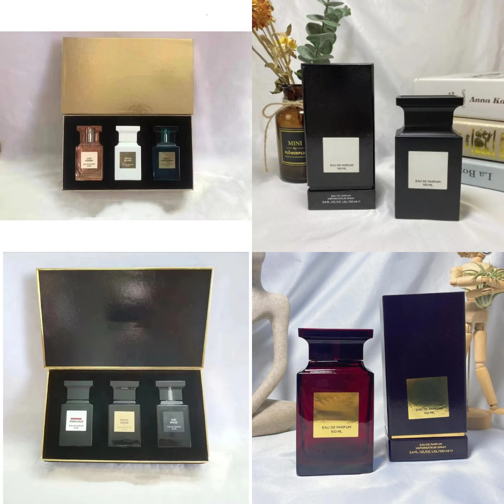Male And Female Perfume Unisex High 3 Bottles Charming Designer Brand Perfume Spray Gift Set 25Ml 10A