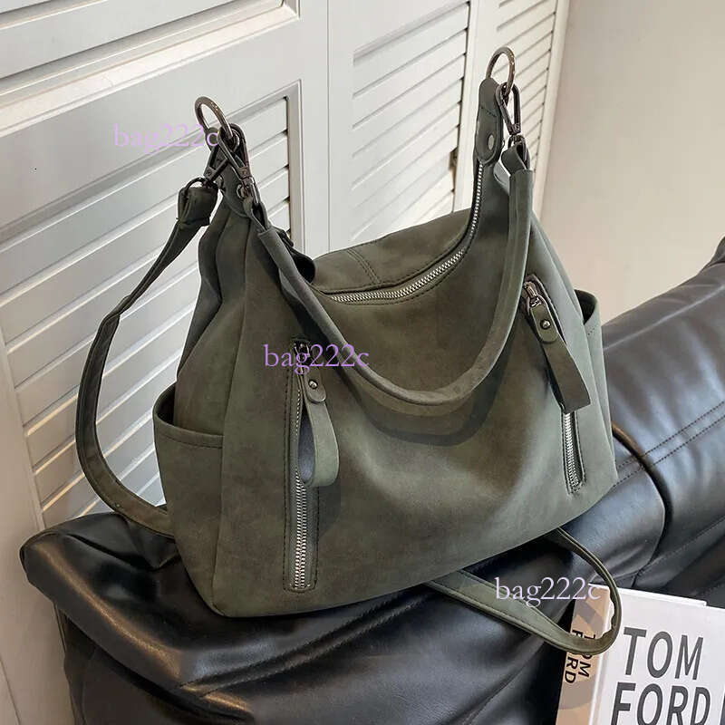 Designer Women Crossbody Large Capacity Shoulder Bag Oblique Cross Single Handbags Retro Matte PU Leather Hobos H7.9#45