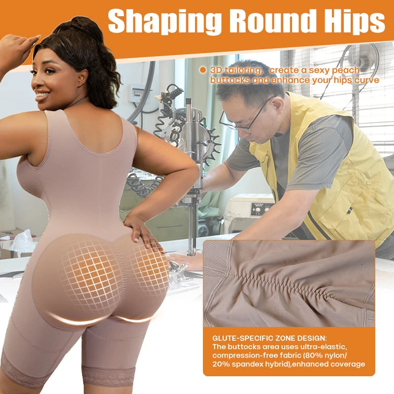 Women Full Body Lipo Postop Recovery Shapewear Bodysuit Thigh And Arm Trainer Butt Lifter Tummy Control Body Shaper With Bra 251022
