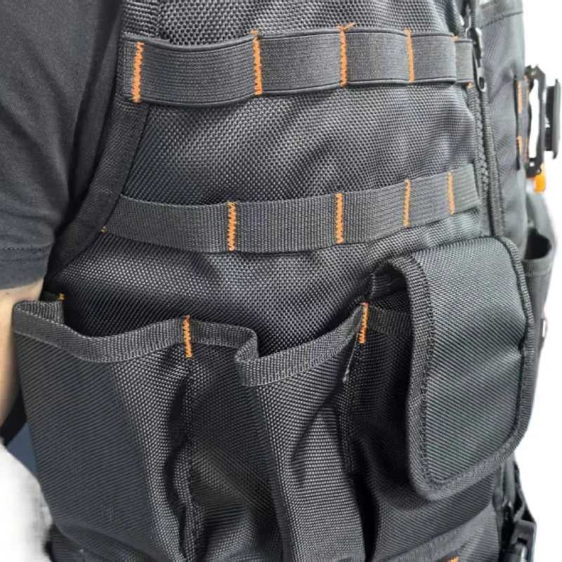 Multiket Work Tool Vest Breathab Work Vest Heavy Duty Tool Vest for Ectricians Carpenters Multifunctional Work Y251022
