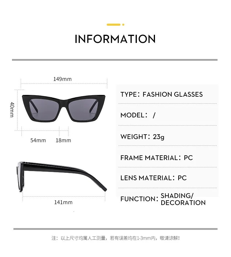 cat eye sunglasses premium sense UV protection sunglasses simple crossborder sunglasses 251023