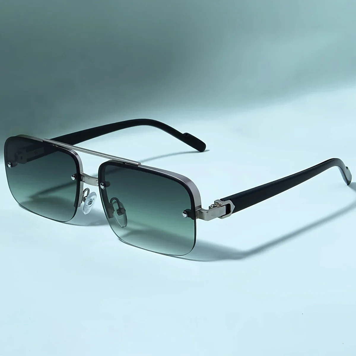 Mens Sunglasses Women Square Gradient Sun Glasses Double Bridge Oversized Female Shades Eyewear Antiglare UV400 251023