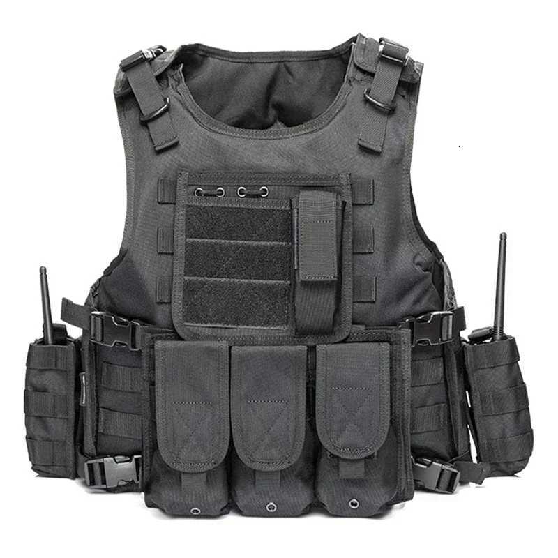 Outdoor Tactical Hunting Mol Vest Mens Multifunction Camouflage CS Wargame Body Hiking Tactics Training Protective Vest Y251022