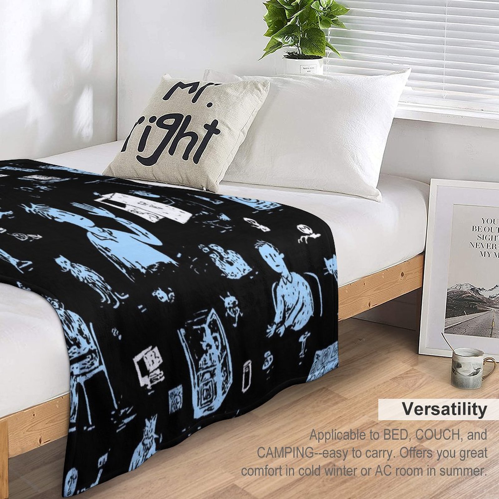 Designer Blackboard blanket blanket throw cashmere vibration blanket copert Home Travel Throw Summer Air Conditioner Beach home bedding blankets throw