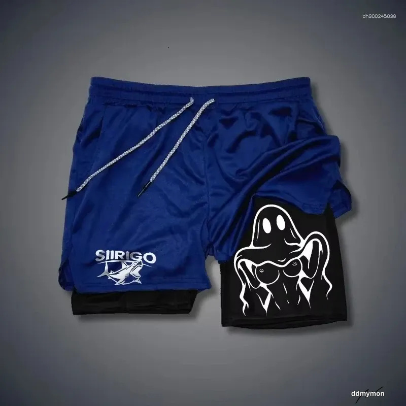 Men's Double Layer Running Shorts - Quick Dry Breathable Gym & Fiess Apparel Ddmymon
