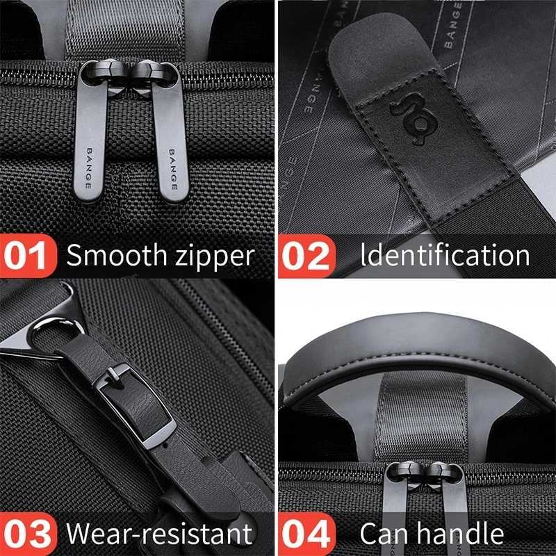 Bange Men Fashion Backpack 156inch Multifunctional Waterproof Backpack Daily Travel Bag Casual School Rucksack W251025