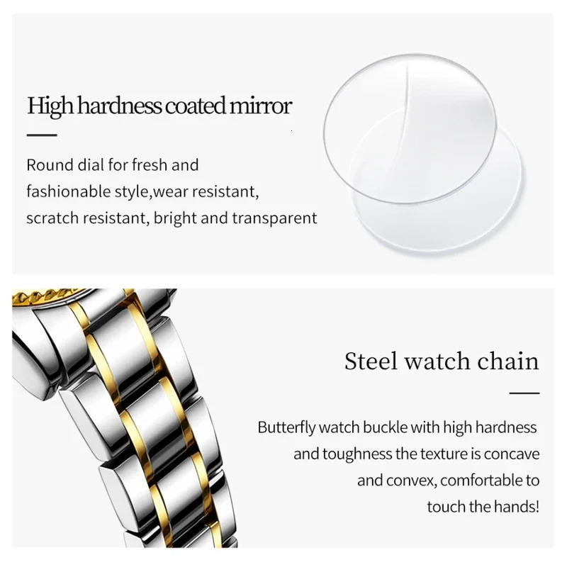 Olevs 7003 mechanical fashion watch stainless steel watchband rounddial wristwatch calendar luminous woman Watch Automatic 251021