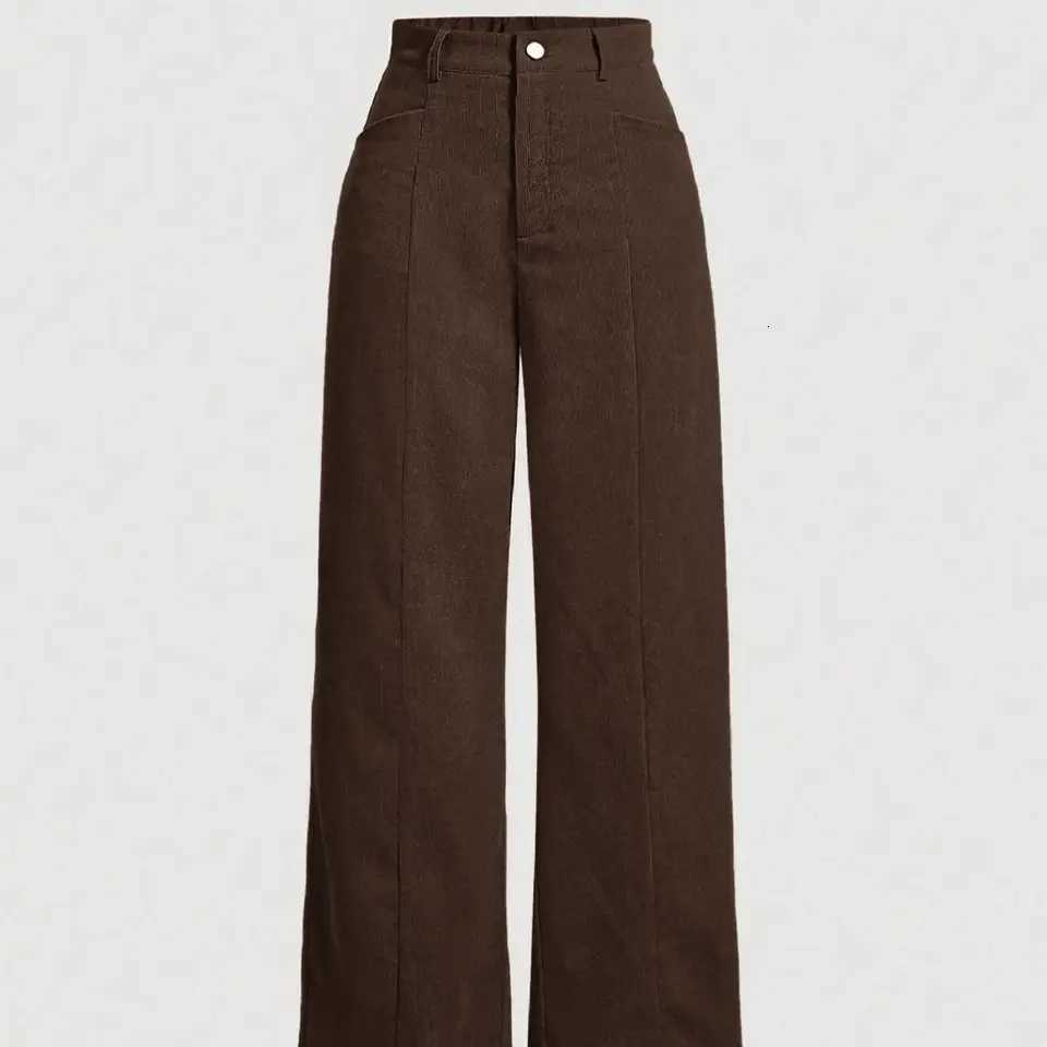 Elegant and fashionable womens clothing casual outdoor sports slimming and versatile corduroy autumn and winter pantsT251025