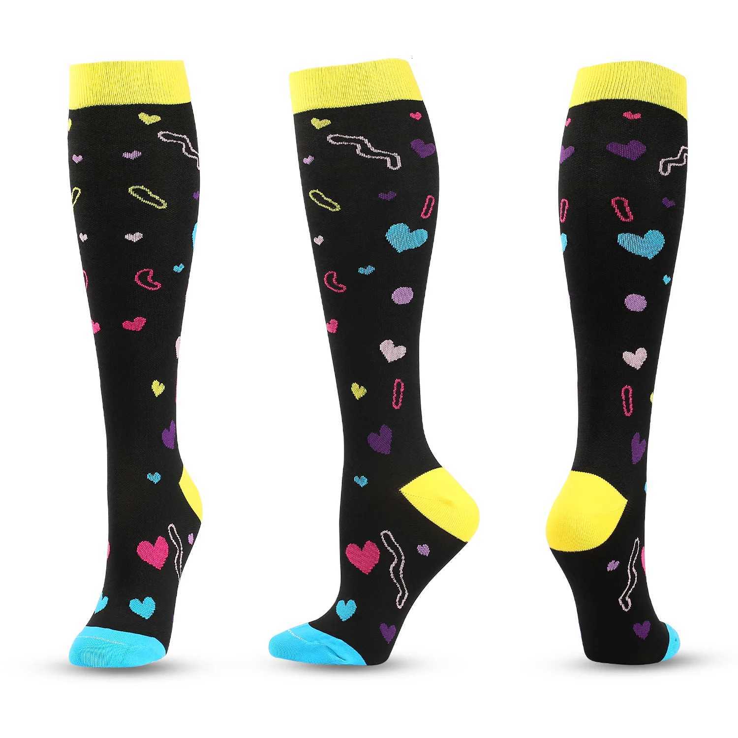Compression Socks for Sport Enthusiasts Men Women Great for Cycling Running Yoga Football Basketball Rugby Hiking Y251024