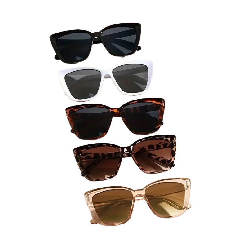 Metal Cat Eye Frames Retro Style Sunglasses For Office Commute And Outdoor Use