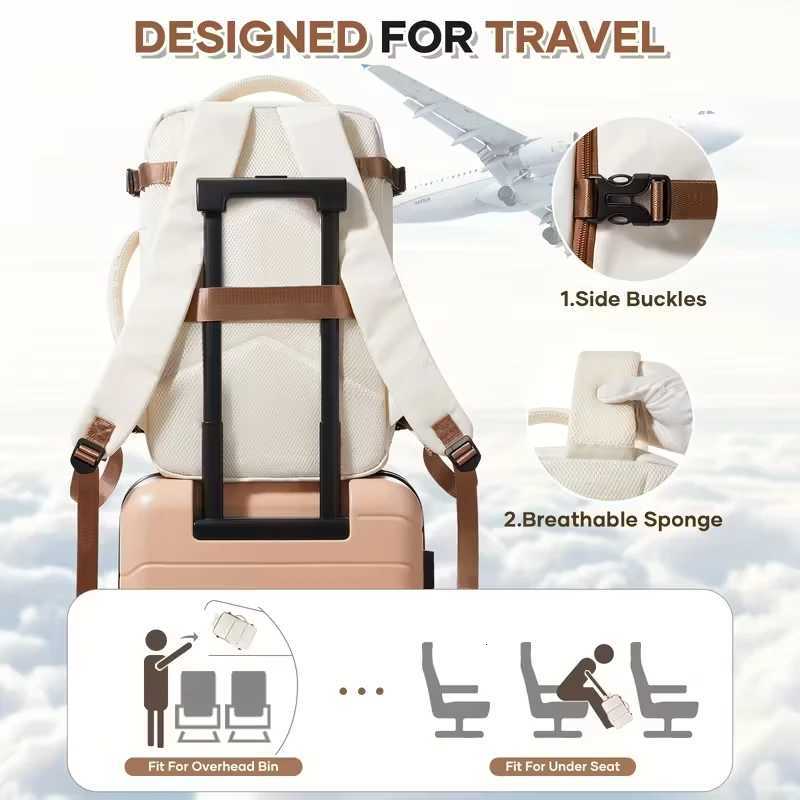 Notebook Backpack Travel 40x30x20 Ryanair Laptop Bag Men Women Business Waterproof Cabin Bag Carry ons Backpack School Bag W251025